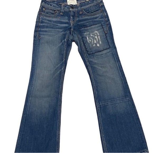 Vintage Y2K Taverniti SO Patti 90s Blue Flare Wide Leg Jeans - Picture 4 of 14